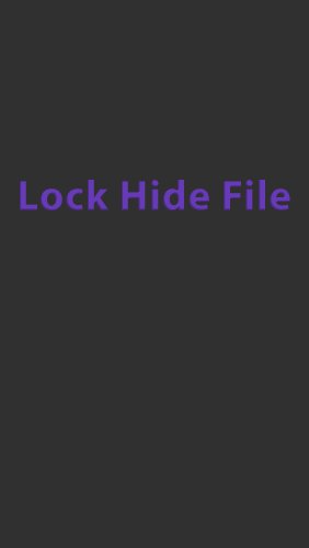 game pic for Lock and Hide File